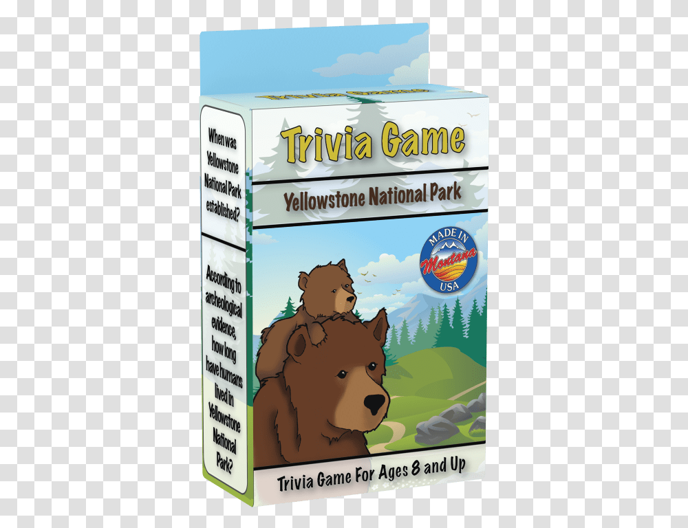 Yellowstone National Park Trivia Card Game, Plant, Bear, Mammal Transparent Png