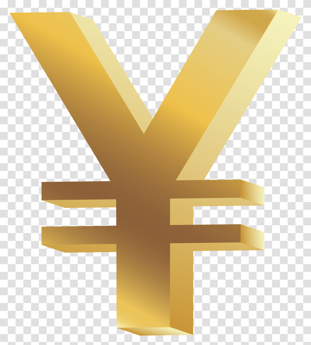 Yen Symbol Clip Art Yen Symbol Background, Cross, Gold, Trophy, Gold Medal Transparent Png