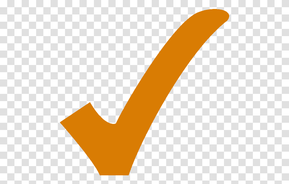 Yes Check Orange Check Mark Magenta, Axe, Tool, Text, Symbol Transparent Png