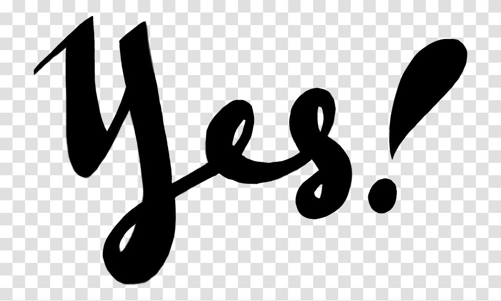 Yes Lettering Calligraphy, Gray, World Of Warcraft Transparent Png