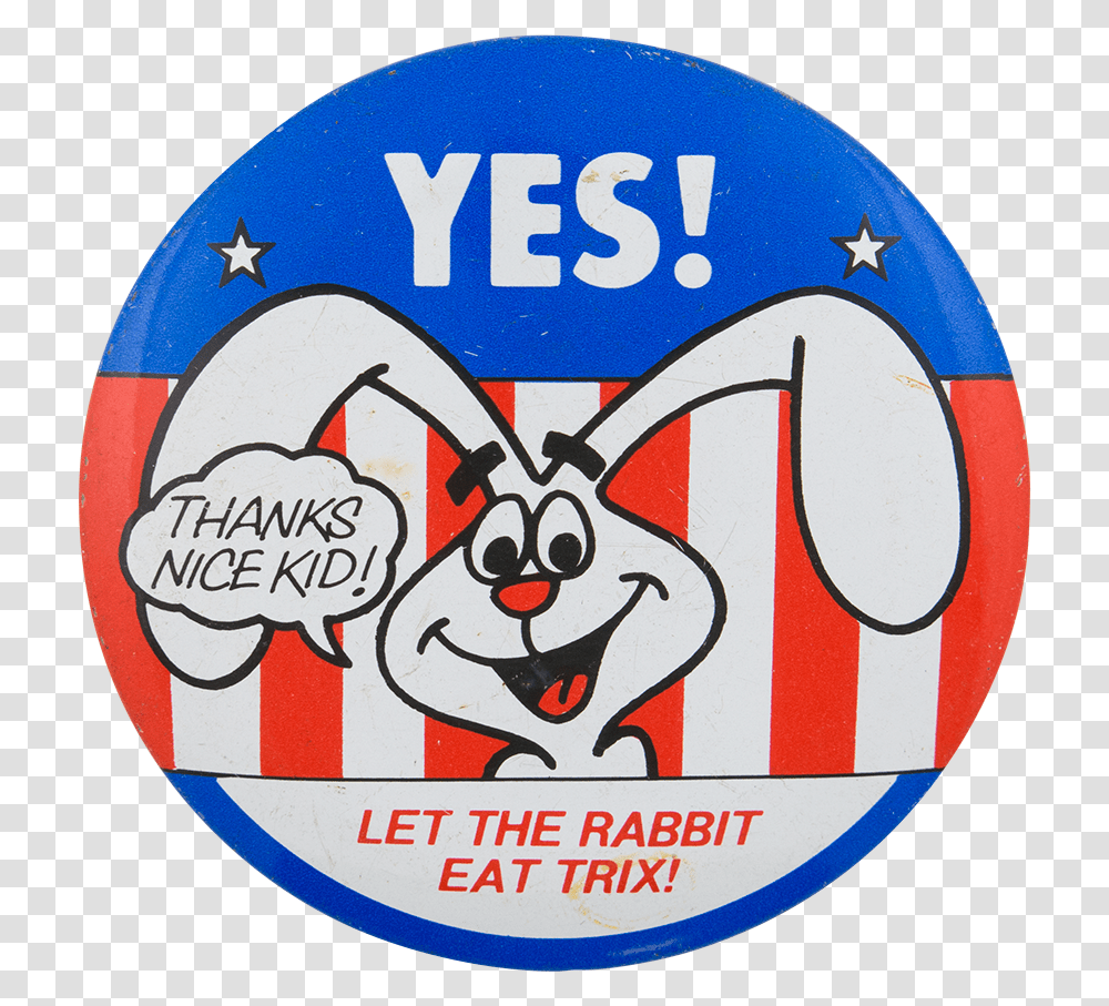 Yes No Button Trix Rabbit Vote, Logo, Trademark, Label Transparent Png