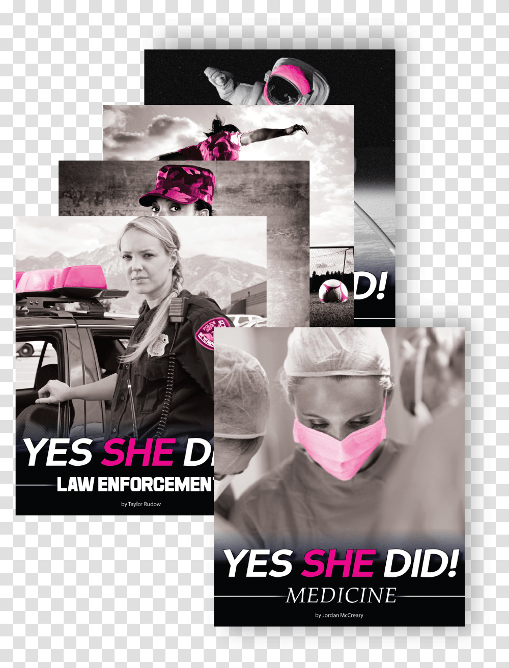 Yes She Did Series Cover Flyer, Person, Poster, Advertisement, Collage Transparent Png