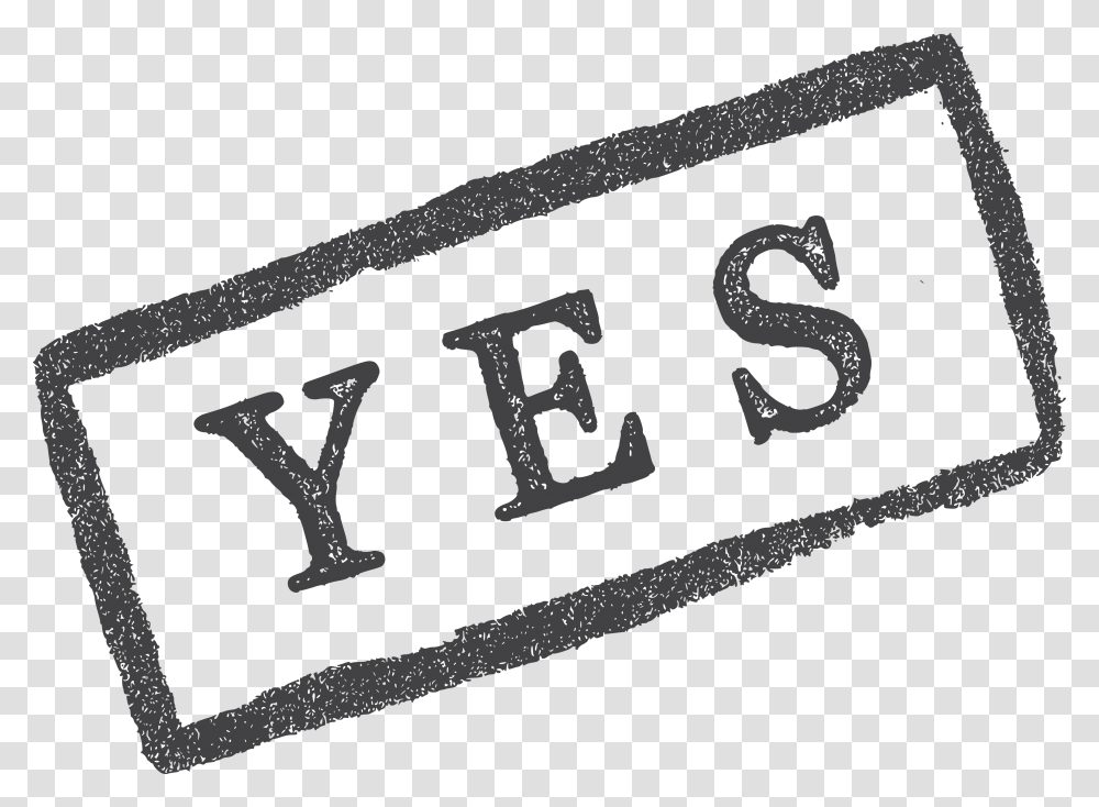 Yes White, Label, Alphabet, Handwriting Transparent Png