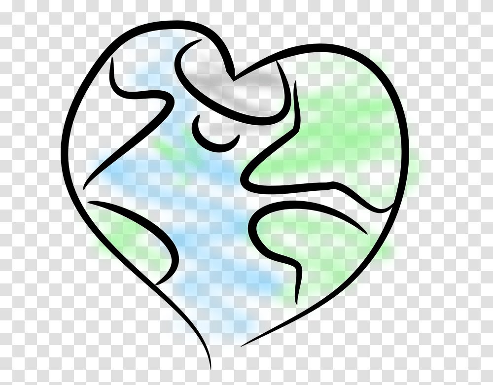 Yespress Earth Heart Clipart In Pack 5171 Earth Heart Clipart, Drawing, Hand, Pillow, Cushion Transparent Png