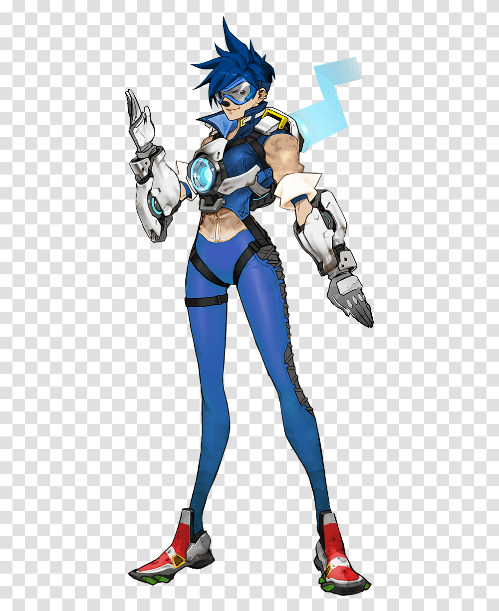 Yet Another Alt The Blue Blur Indeed Thatquots Sapossed Tracer Overwatch Official Art, Costume, Person, Comics Transparent Png