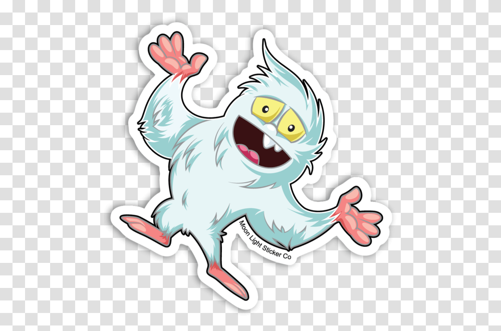 Yeti Sticker Fictional Character, Animal, Fowl, Bird, Poultry Transparent Png