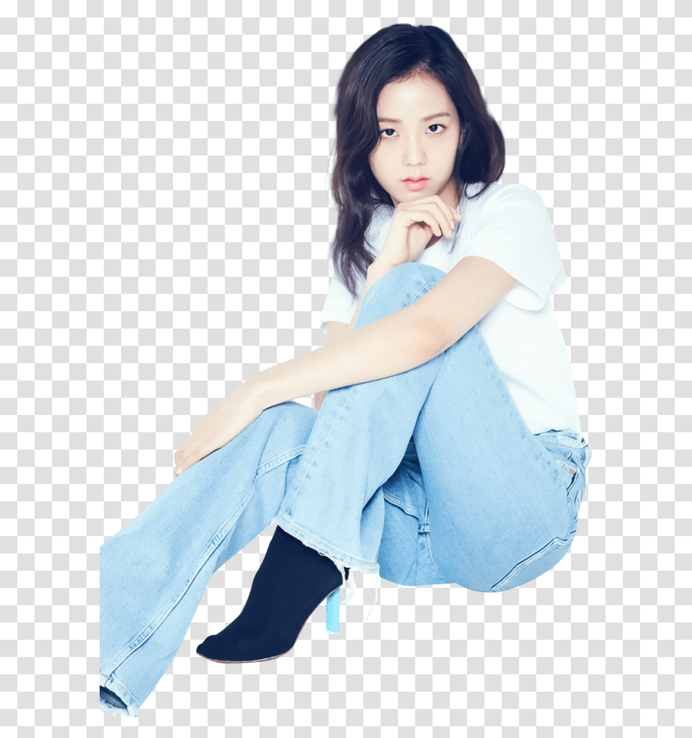 Yg Blackpink Jisoo Byalexisps By Alexisps On Blackpink Jisoo Predebut Photoshoot, Costume, Person, Shoe Transparent Png