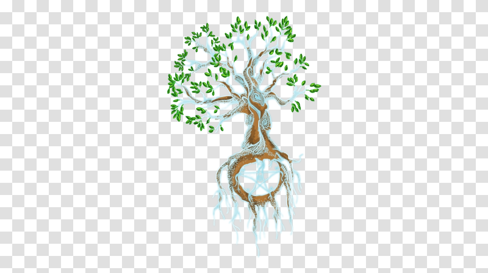 Yggdrasil Tree Of Life By Kinpicks Inktale Illustration, Plant, Root, Pottery, Vase Transparent Png