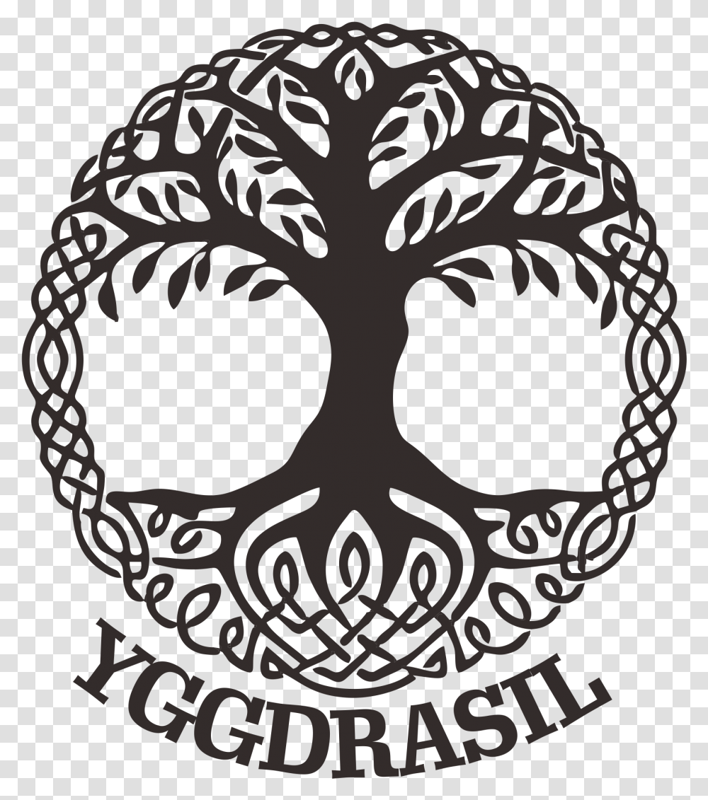 Yggdrasil Website Designers Celtic Symbols Tree Of Life, Plant, Stencil, Vegetable, Food Transparent Png