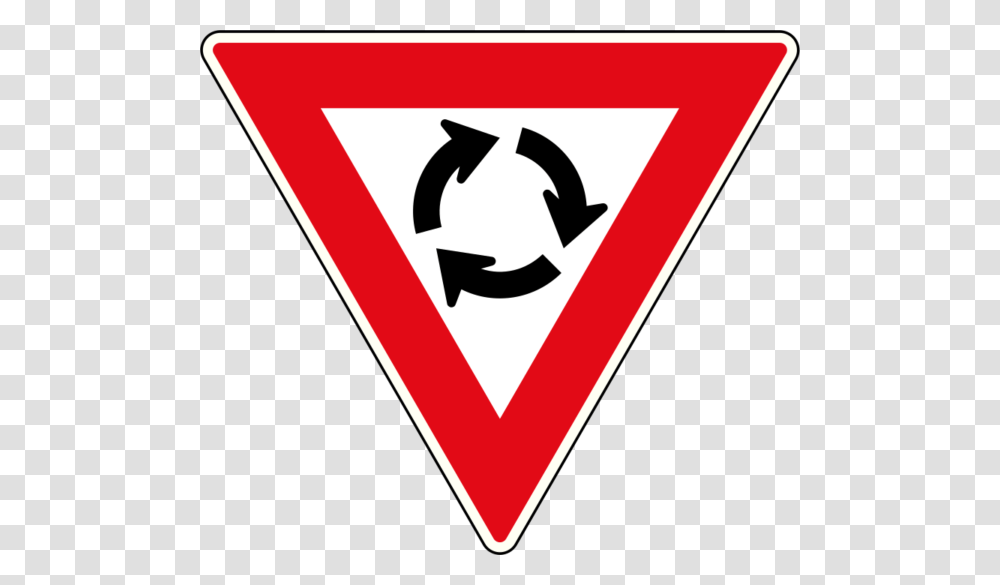 Yield At Circle Road Signs South Africa, Triangle Transparent Png