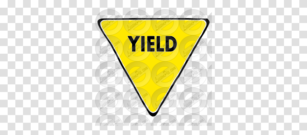 Yield Sign Stencil For Classroom Therapy Use, Plectrum, Paper Transparent Png