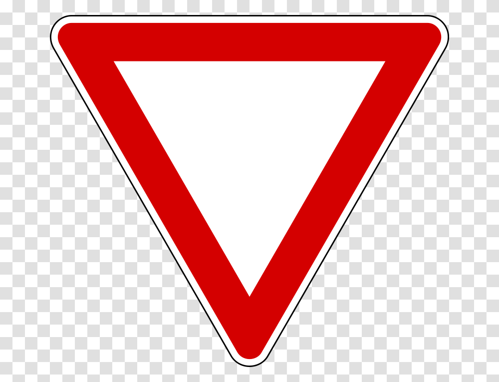 Yield Sign, Triangle, Rug, Road Sign Transparent Png