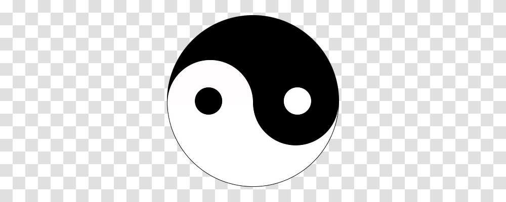 Yin And Yang Moon, Outer Space, Night, Astronomy Transparent Png