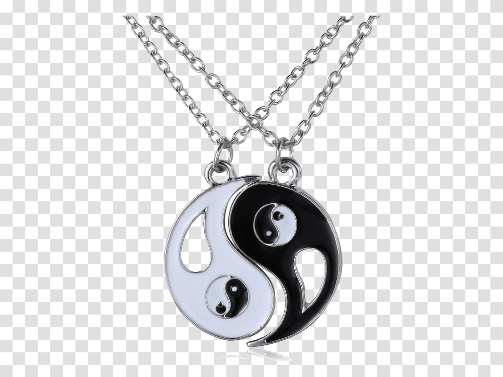 Yin And Yang Chain, Pendant, Locket, Jewelry, Accessories Transparent Png