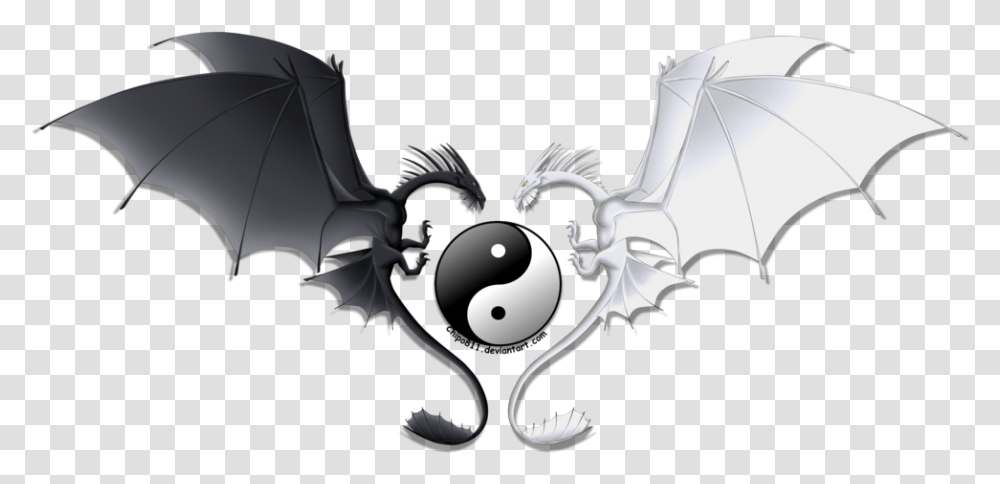 Yin And Yang Chinese Dragon Emoji Yin Yang Download Easy Yin Yang Dragon Drawing,  Transparent Png