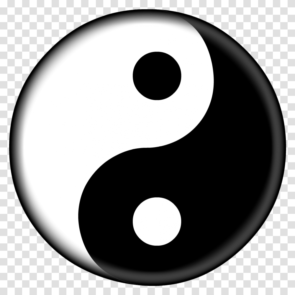 Yin And Yang Clear, Number, Alphabet Transparent Png