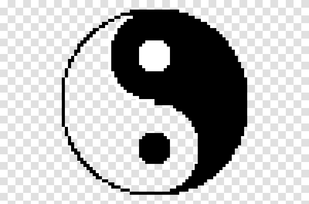 Yin And Yang Pixel, Number, Alphabet Transparent Png