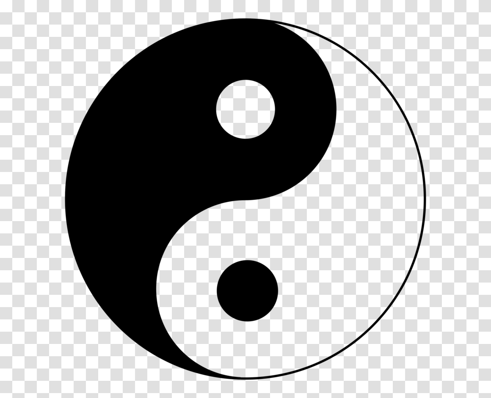 Yin And Yang Taijitu Taoism Symbol, Gray, World Of Warcraft Transparent Png
