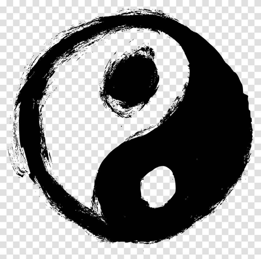 Yin Yang Clear Background, Gray, World Of Warcraft Transparent Png