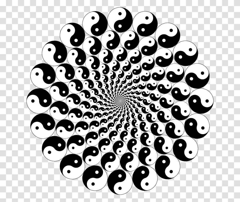 Yin Yang Clipart Optical Illusion, Spiral, Coil, Rug Transparent Png