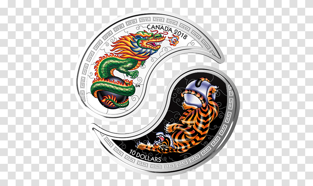 Yin Yang Coin Canada, Logo, Trademark, Emblem Transparent Png