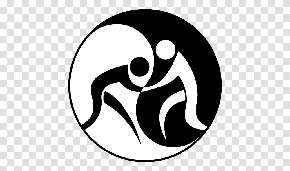 Yin Yang Fighting Style, Stencil, Logo, Trademark Transparent Png