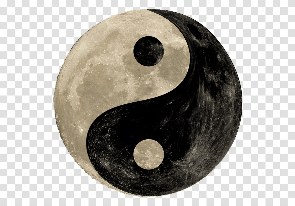 Yin Yang Full Moon, Outer Space, Night, Astronomy, Outdoors Transparent Png