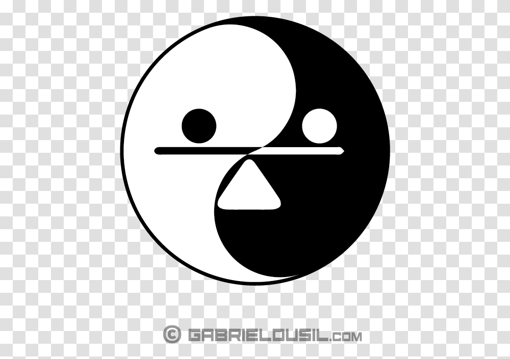Yin Yang Gabriel Dusil • Time Is Relentless Circle, Text, Stencil, Symbol, Number Transparent Png