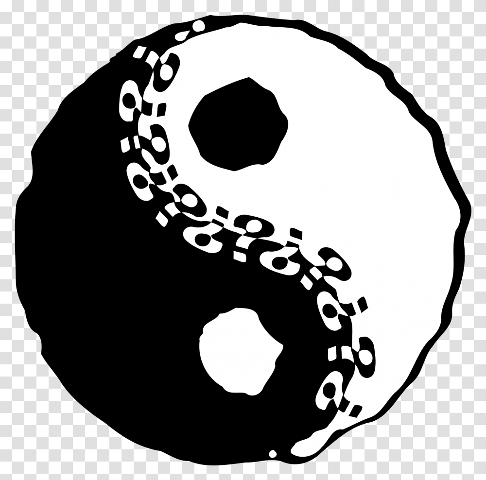 Yin Yang, Hole, Footprint, Stain, Stencil Transparent Png