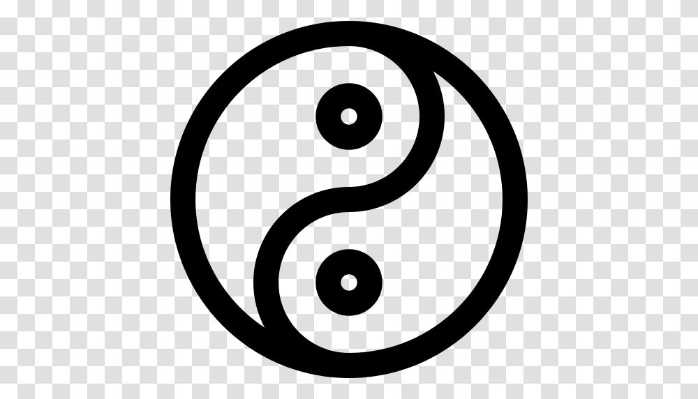 Yin Yang Icon, Gray, World Of Warcraft Transparent Png