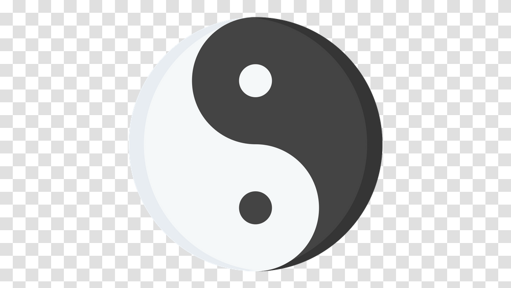 Yin Yang Icon Of Flat Style Dragon Yin Yang, Symbol, Number, Text, Logo Transparent Png