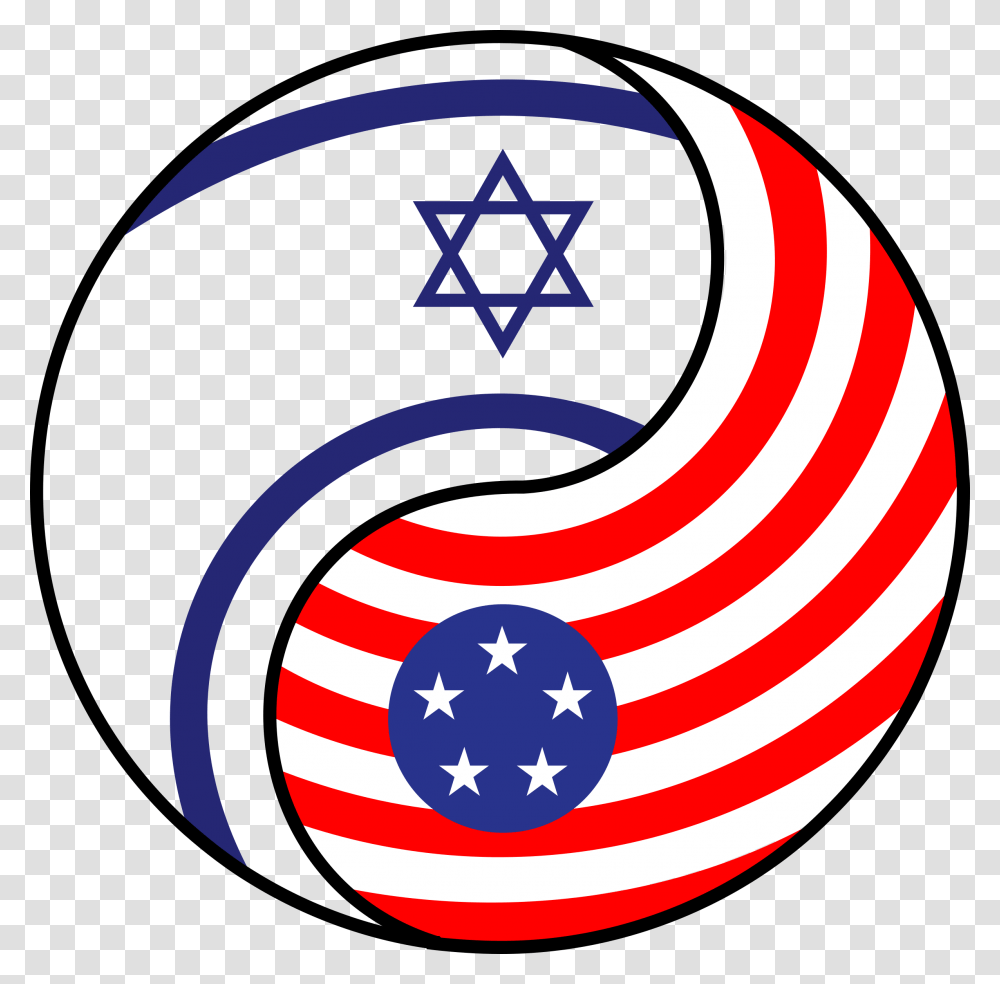 Yin Yang Israel America Icons, Logo, Trademark, Star Symbol Transparent Png