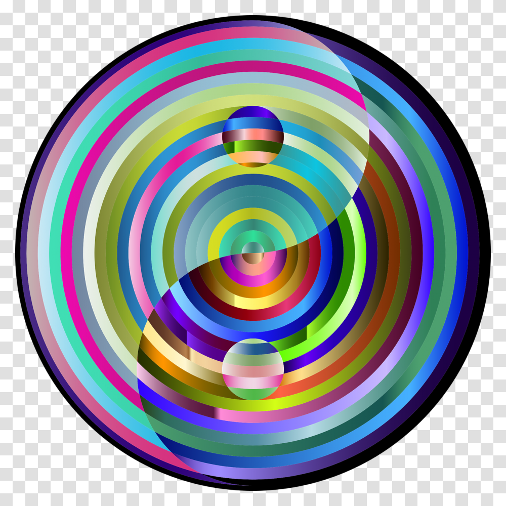 Yin Yang, Ornament, Spiral, Pattern, Balloon Transparent Png
