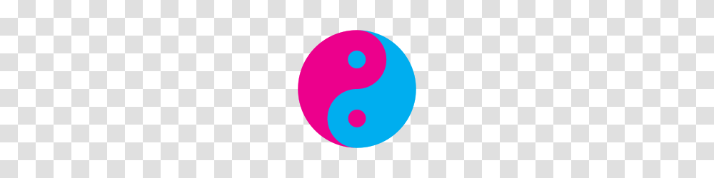Yin Yang Pink Blue, Logo, Trademark, Number Transparent Png