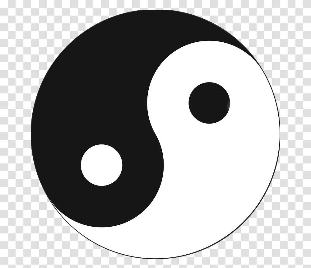 Yin Yang Symbol Clipart Free Download Circle, Number, Text, Moon, Outer Space Transparent Png