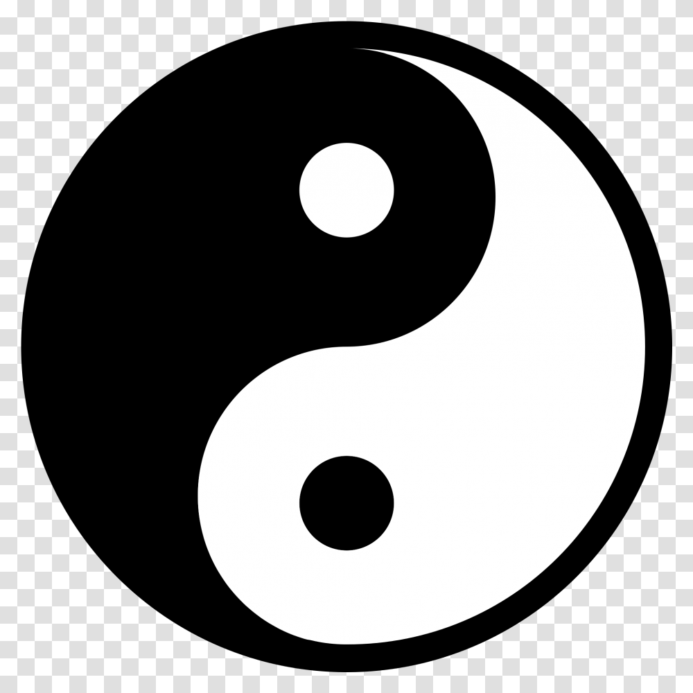 Yin Yang, Number, Moon Transparent Png