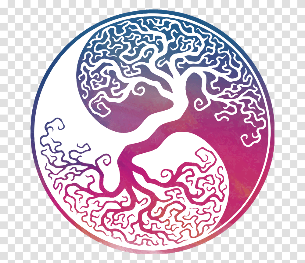 Yin Yang Tree Life Wall Sticker Life Chaos And Order, Logo, Symbol, Trademark, Rug Transparent Png