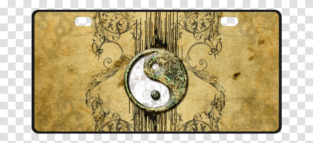 Ying And Yang With Decorative Floral Elements License Circle, Clock Tower, Architecture, Building, Jewelry Transparent Png