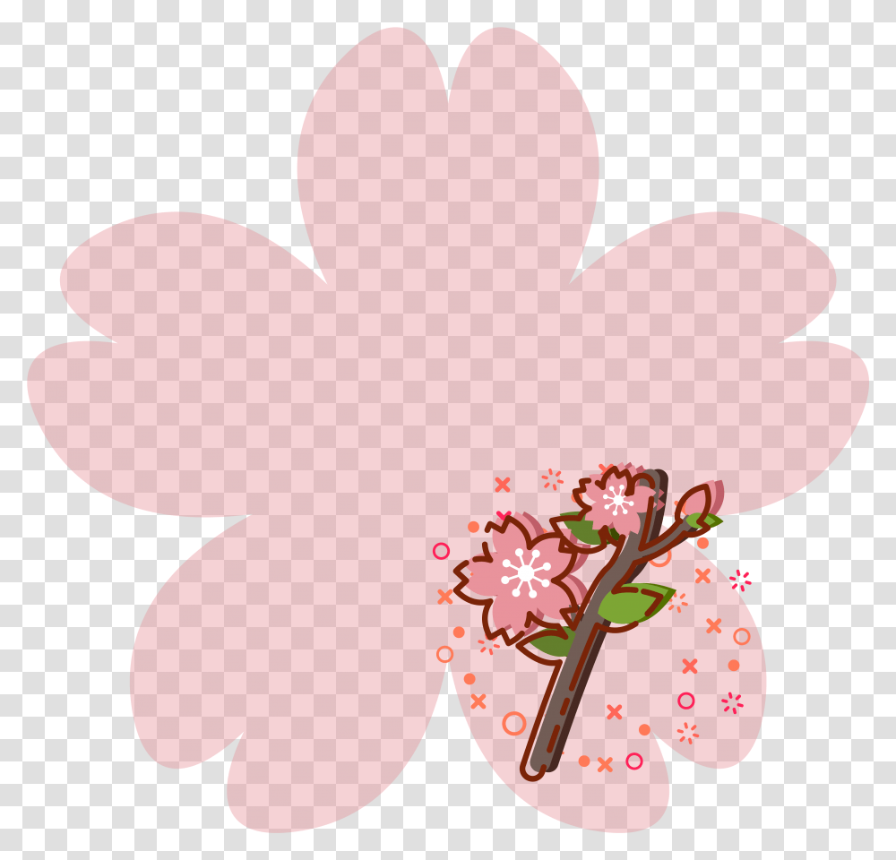 Ying Flor De Sakura Animados, Plant, Hibiscus, Flower, Blossom Transparent Png