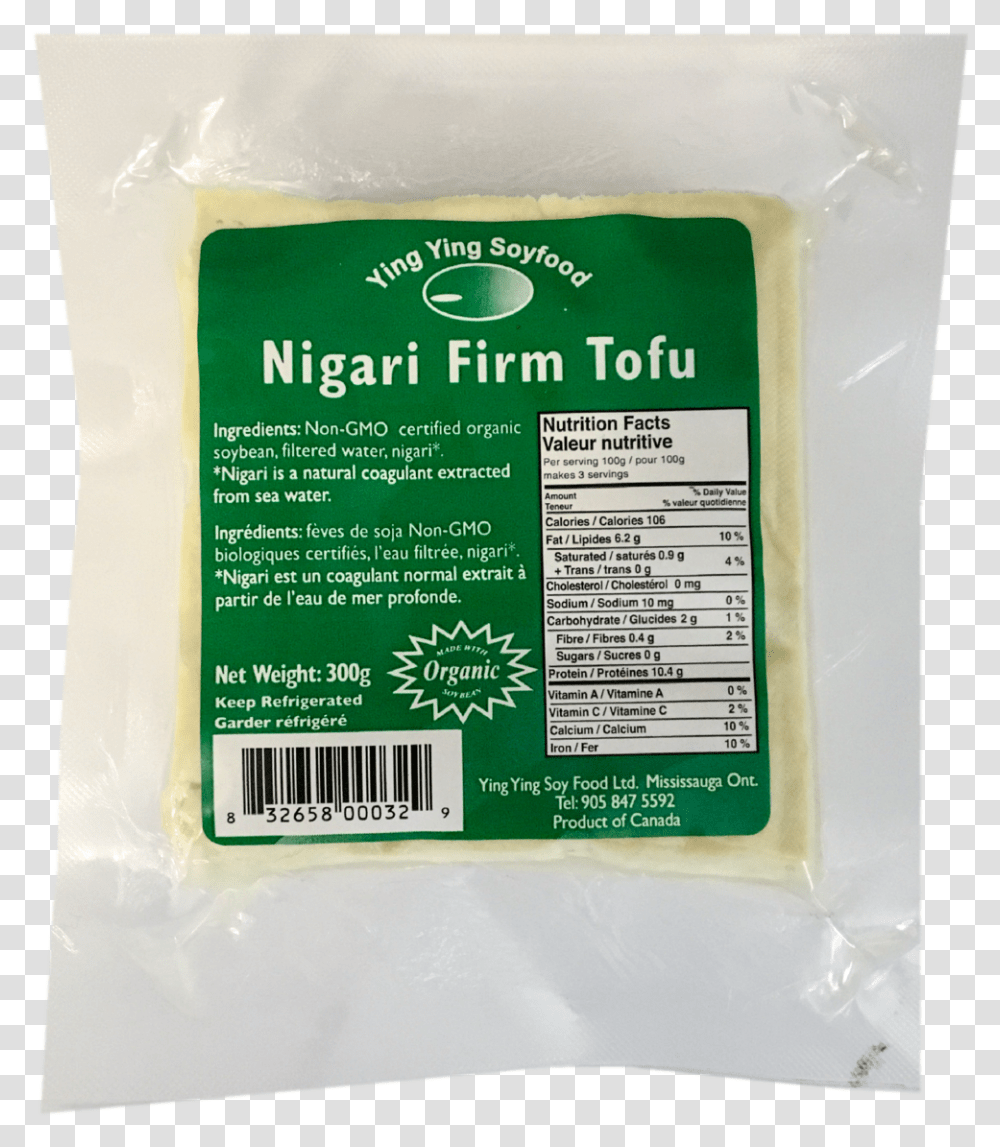 Ying Nigari Firm Tofu Nigari Tofu, Flour, Powder, Food, Plant Transparent Png