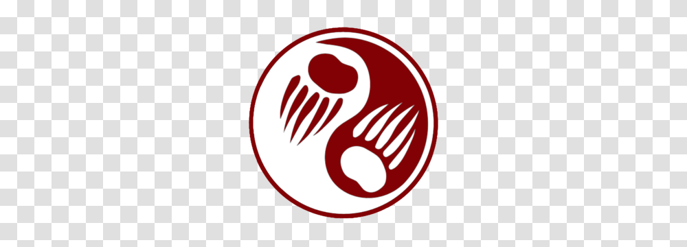 Ying Yang Bear Paw Red Free Images, Ketchup, Food, Hand, Label Transparent Png