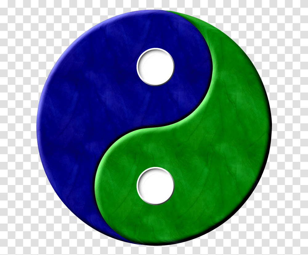 Yinyang Bluegreentextured Image Yin Yang Green And Blue, Number, Balloon, Hole Transparent Png