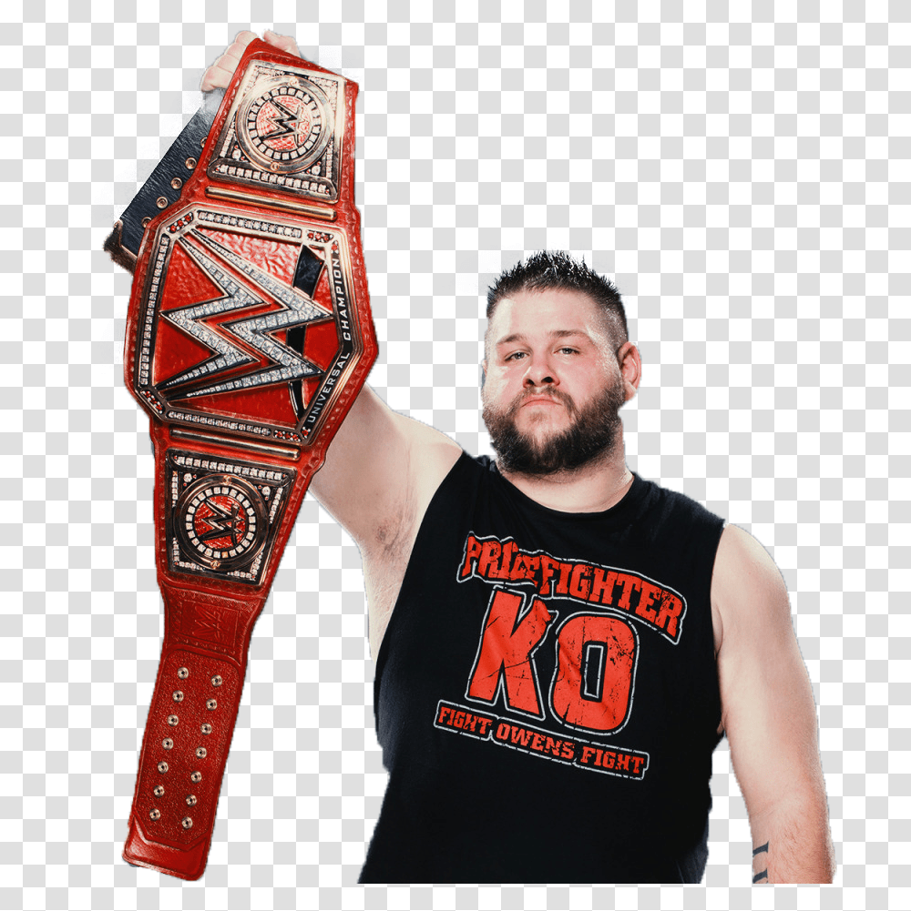 Ykle Champion Kevin Owens Render Wwe Universal Championship, Person, Skin, People Transparent Png