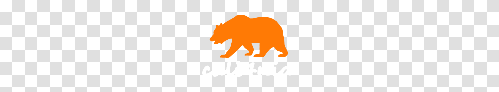 Ymize Custom Clothing California Orange Bear, Animal, Mammal, Poster, Wildlife Transparent Png