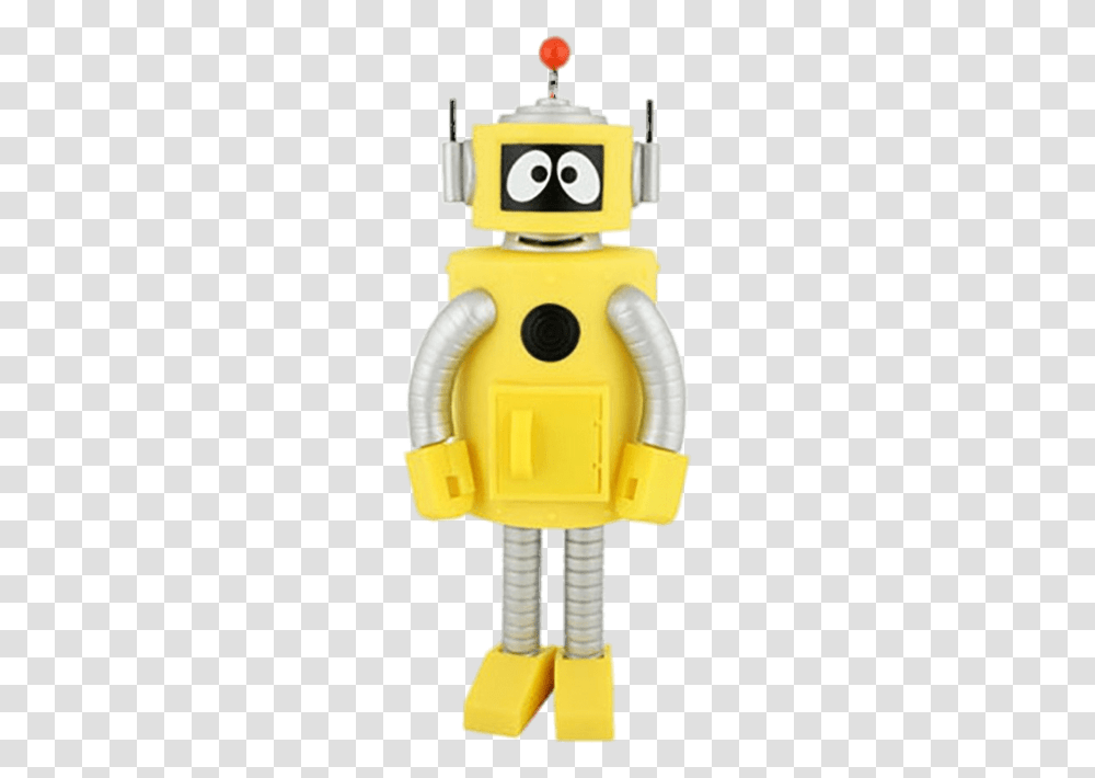 Yo Gabba Gabba Plex Yo Gabba Gabba Yellow Robot, Toy, Apparel, Hardhat Transparent Png