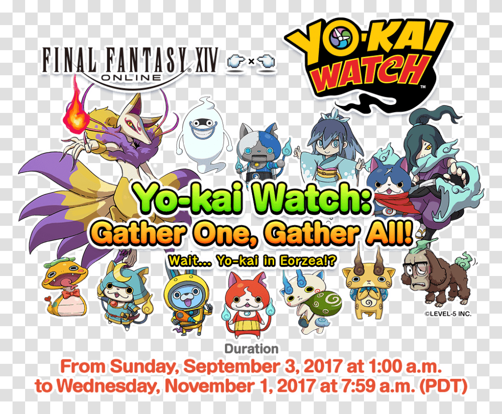Yo Kai Watch Final Fantasy Yokai Watch, Label, Super Mario, Leisure Activities Transparent Png