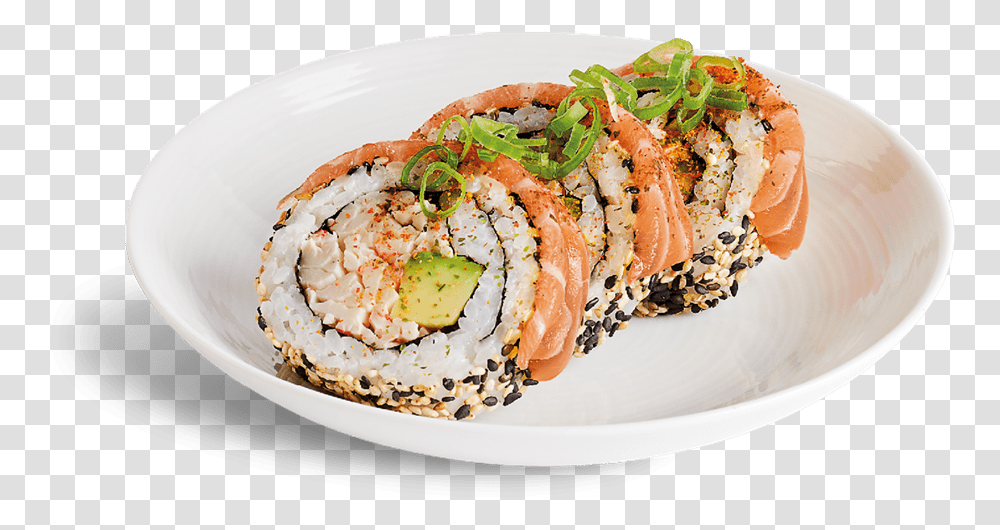 Yo Sushi Dragon Roll, Food, Meal, Dish, Seasoning Transparent Png