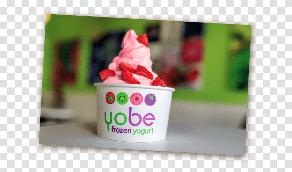 Yobe Frozen Yogurt, Dessert, Food, Cream, Creme Transparent Png