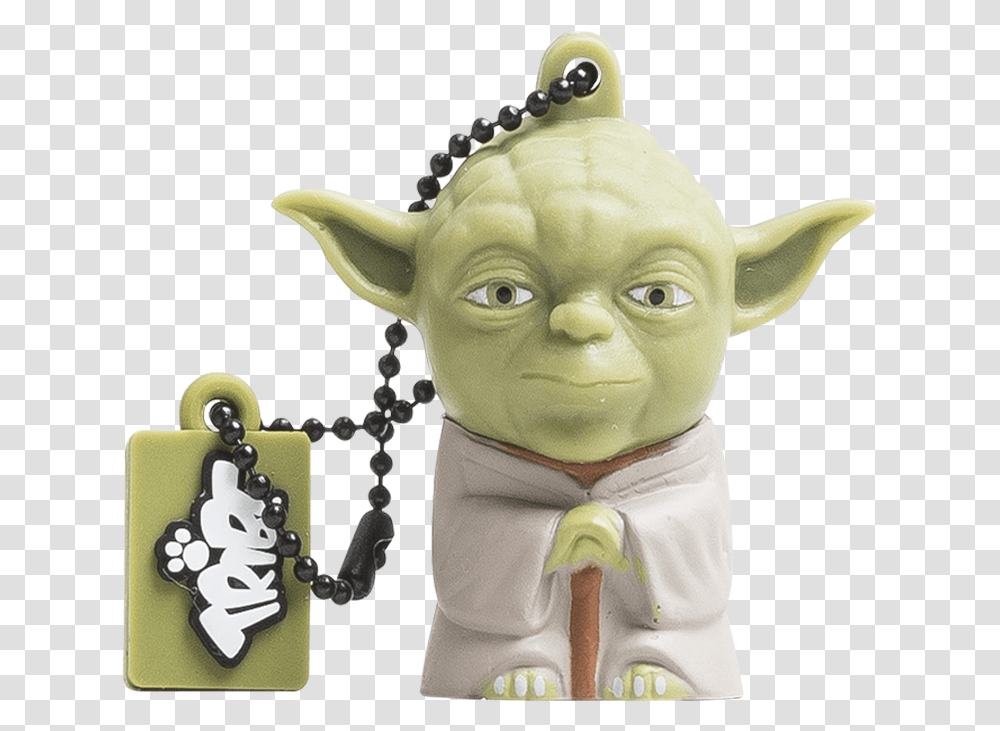 Yoda 16 Gb Star Wars Tribe Memory Stick, Figurine, Person, Human, Pendant Transparent Png