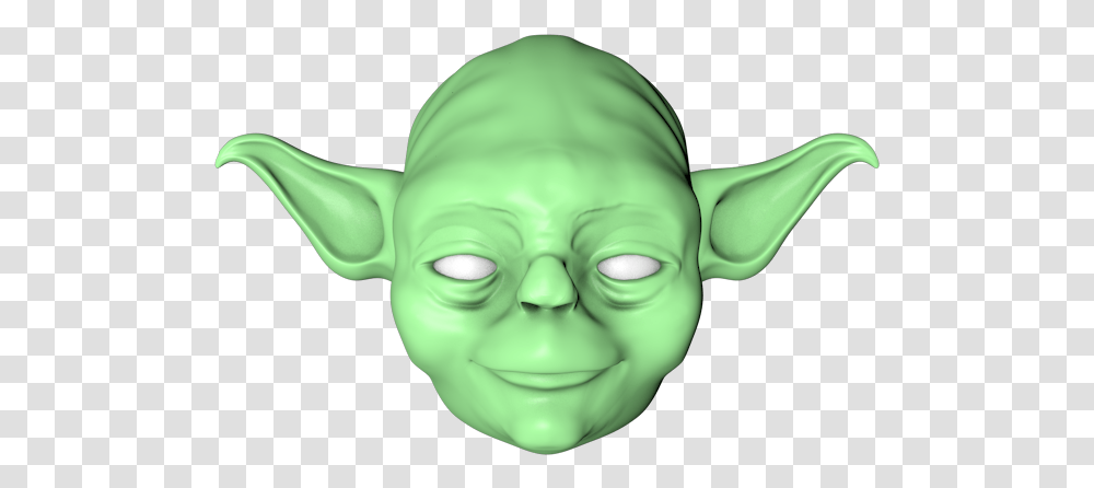 Yoda, Alien, Toy, Head, Green Transparent Png